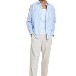 Men’s Striped Denim Overshirt